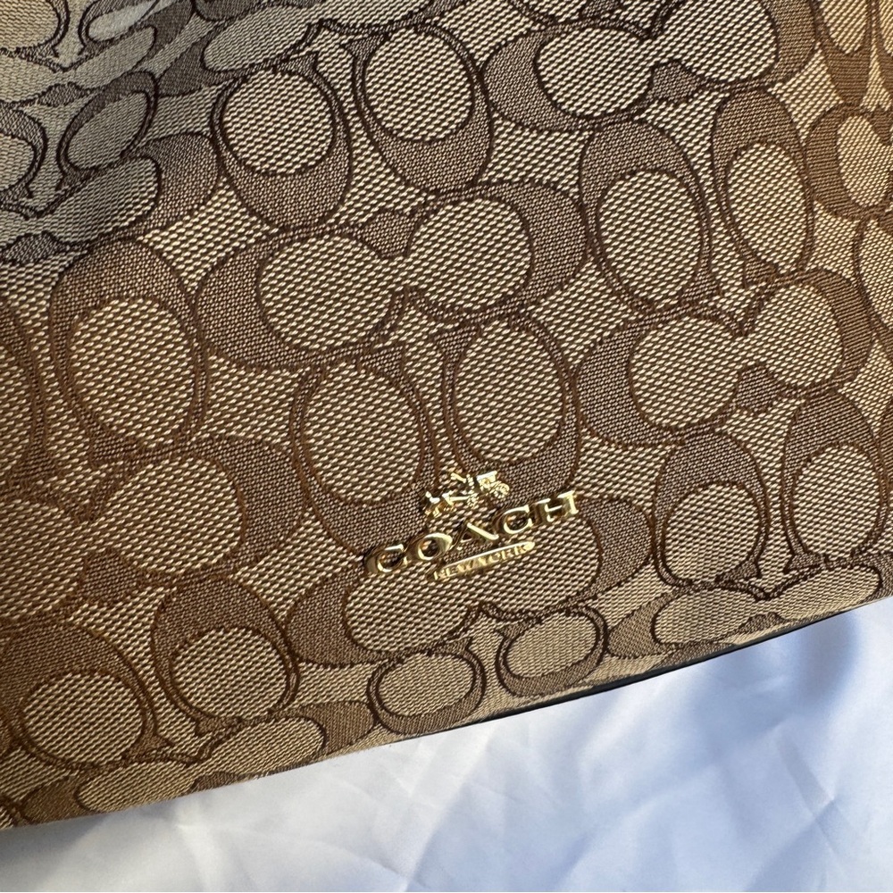 Coach Edie 31 Signature Jacquard Shoulder Bag - Picture 5 of 15